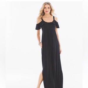 Soma Cold Shoulder Black Dress